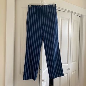 Reformation striped wide-leg high waisted pants